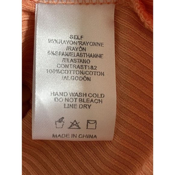 Anthropologie Sunday in Brooklyn Eyelet Ruffled Top Orange XXS‎ $78 NEW NWT - Picture 8 of 12